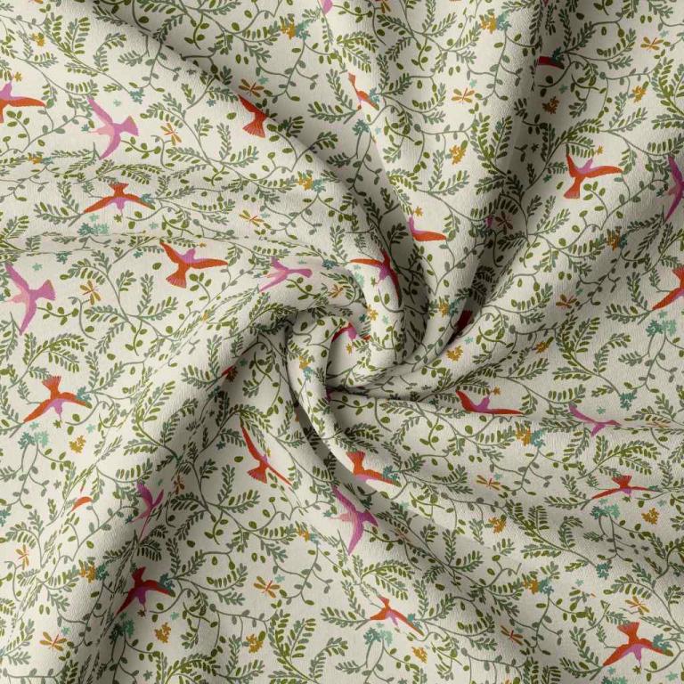 Viscose "Ibis" Ecru & Vintage