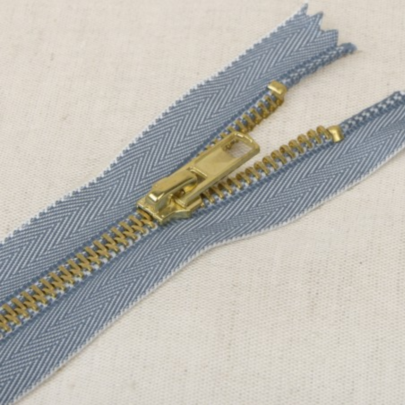 Zip Jeans Non Séparable Bleu Jean Clair 18 cm