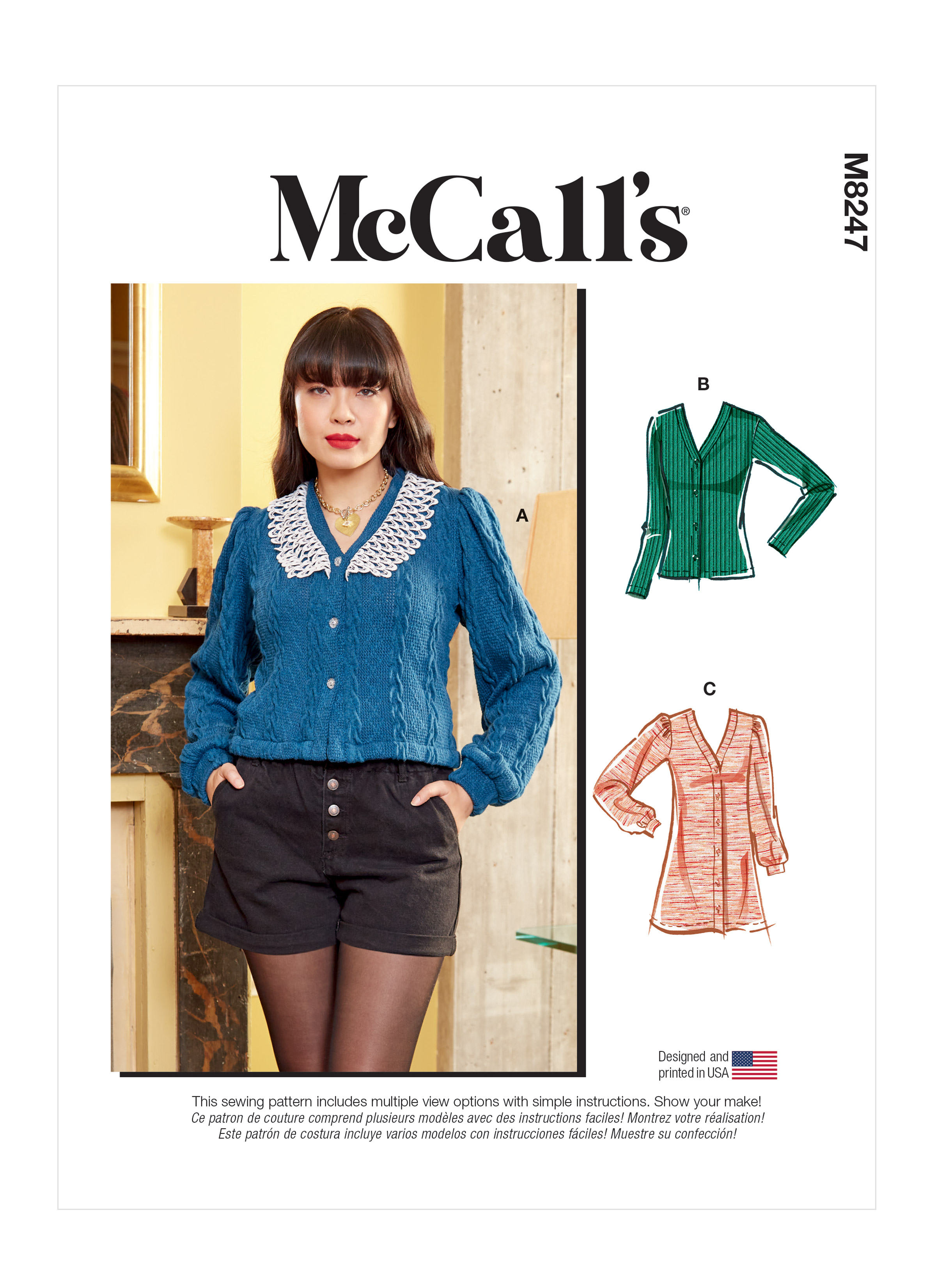 Patron de cardigan - McCall's #M8247