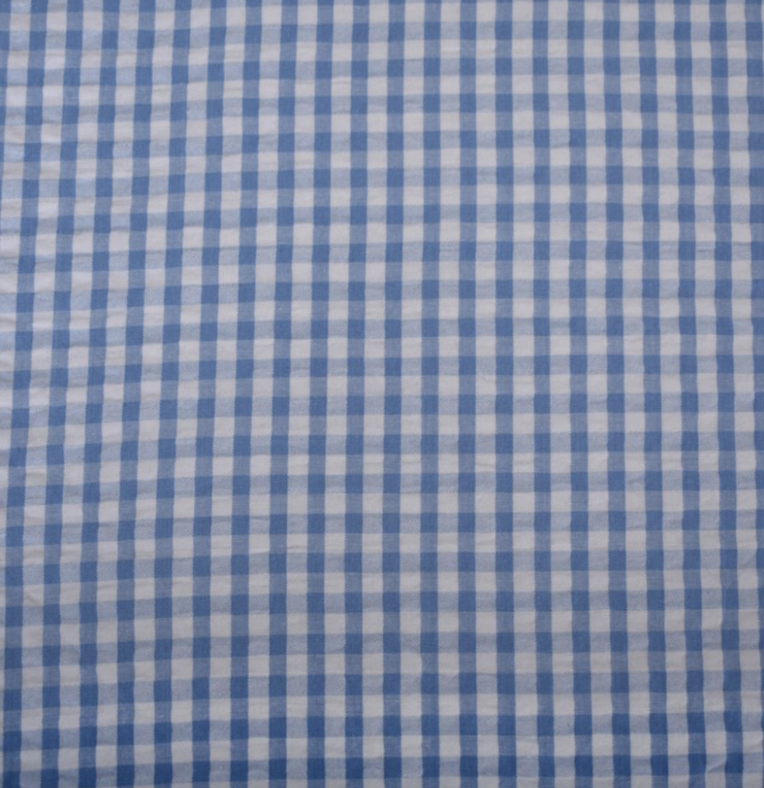 Tissu Seersucker "Eli" Blanc et Bleu