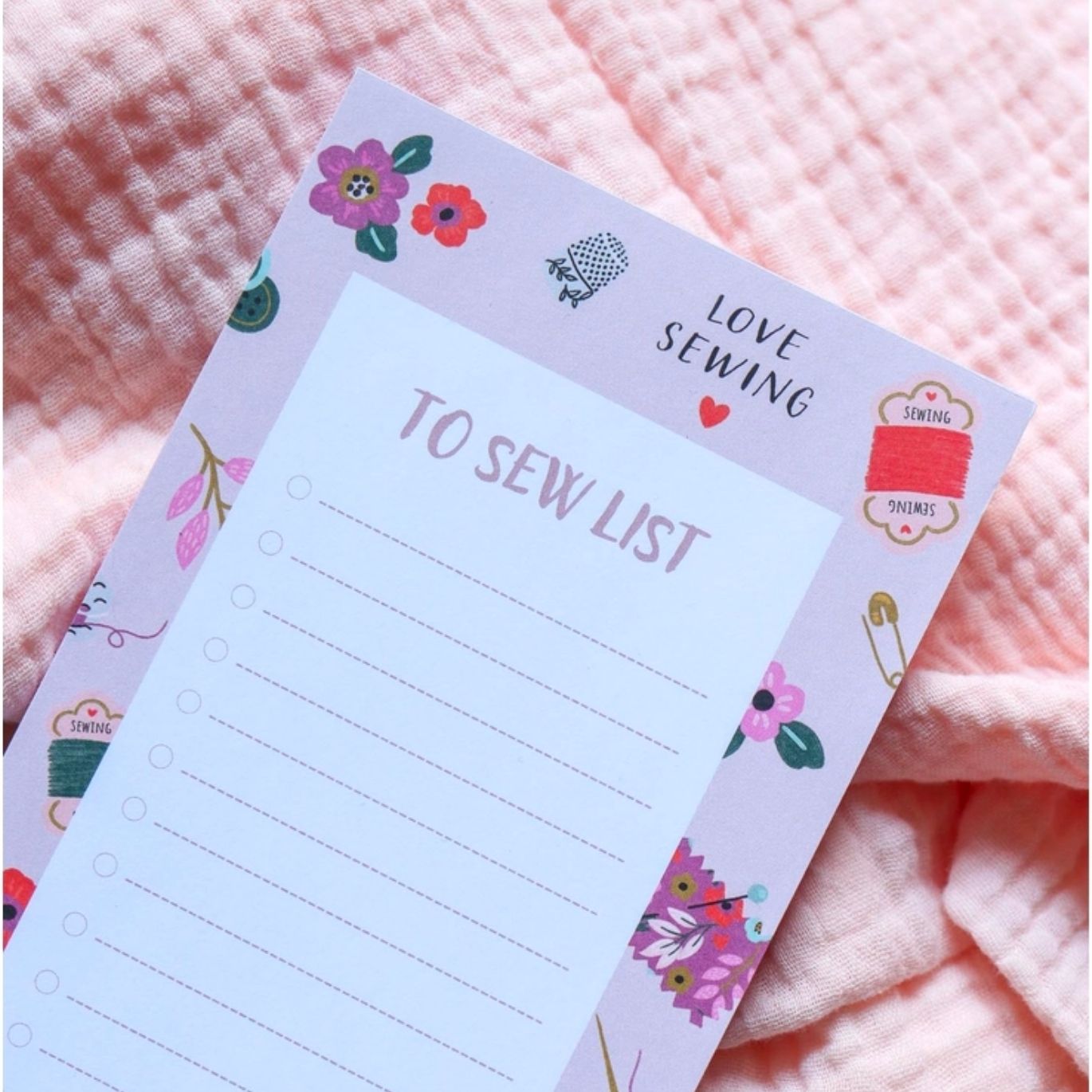 Bloc-notes "To sew list" - Lise Tailor