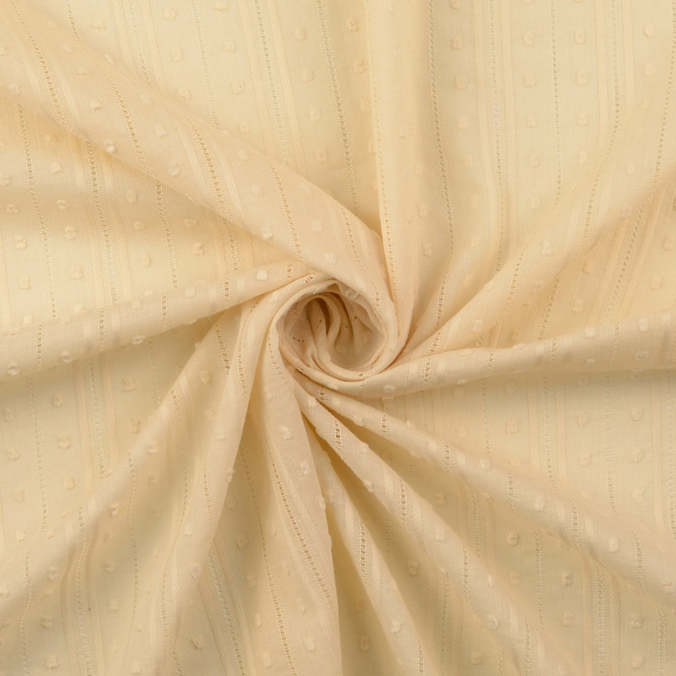 Voile De Coton Plumetis Ajouré Ecru