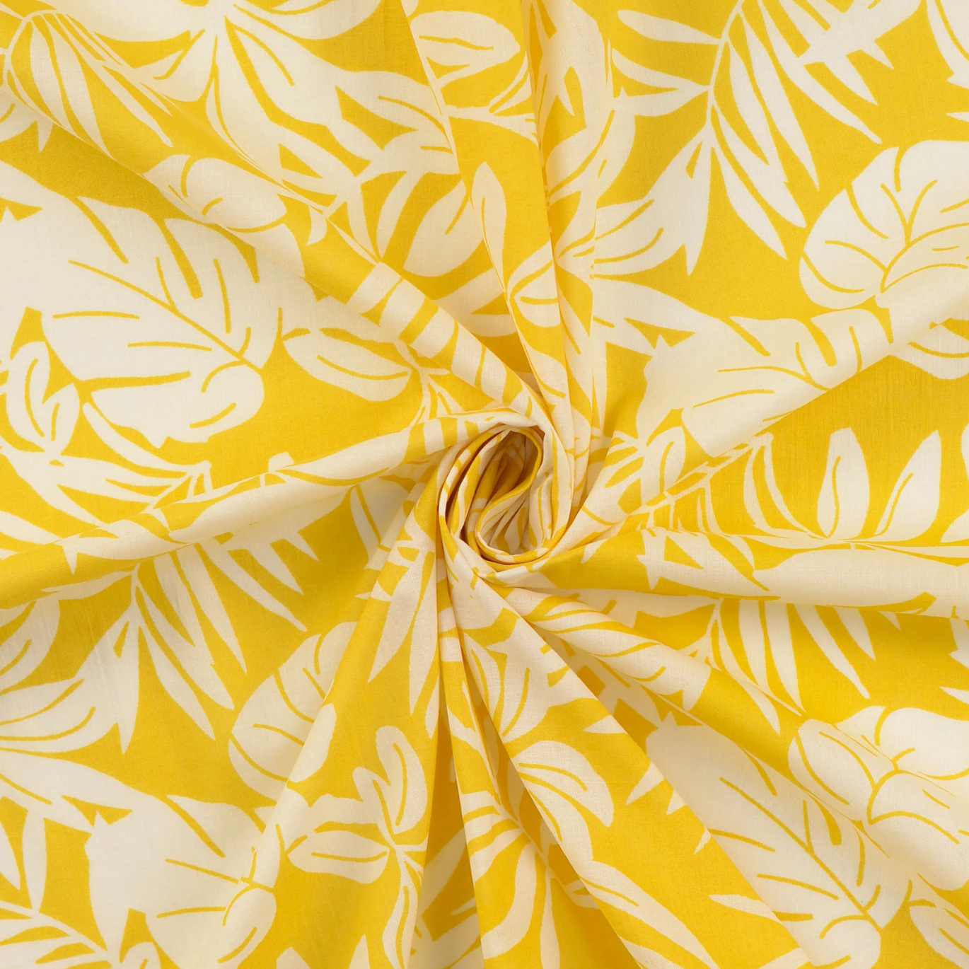 Voile de Coton Florilège Jaune