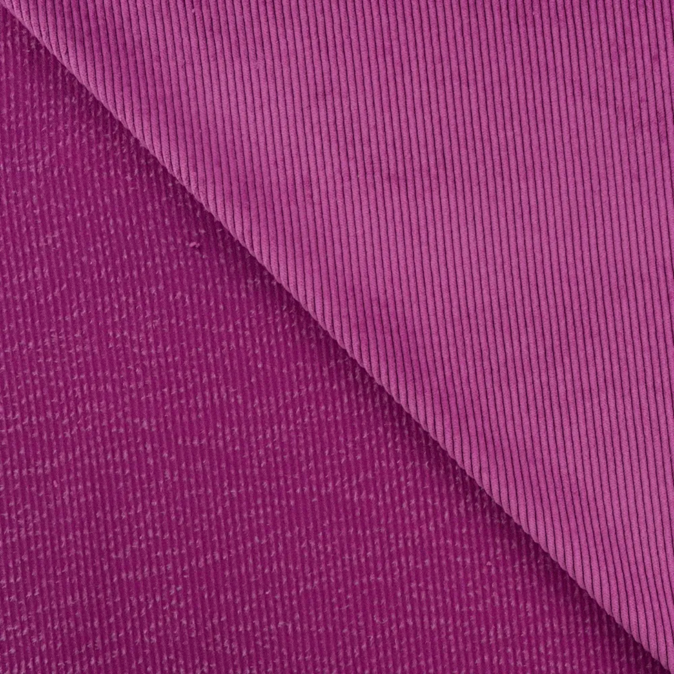 Velours côtelé fin Fushia