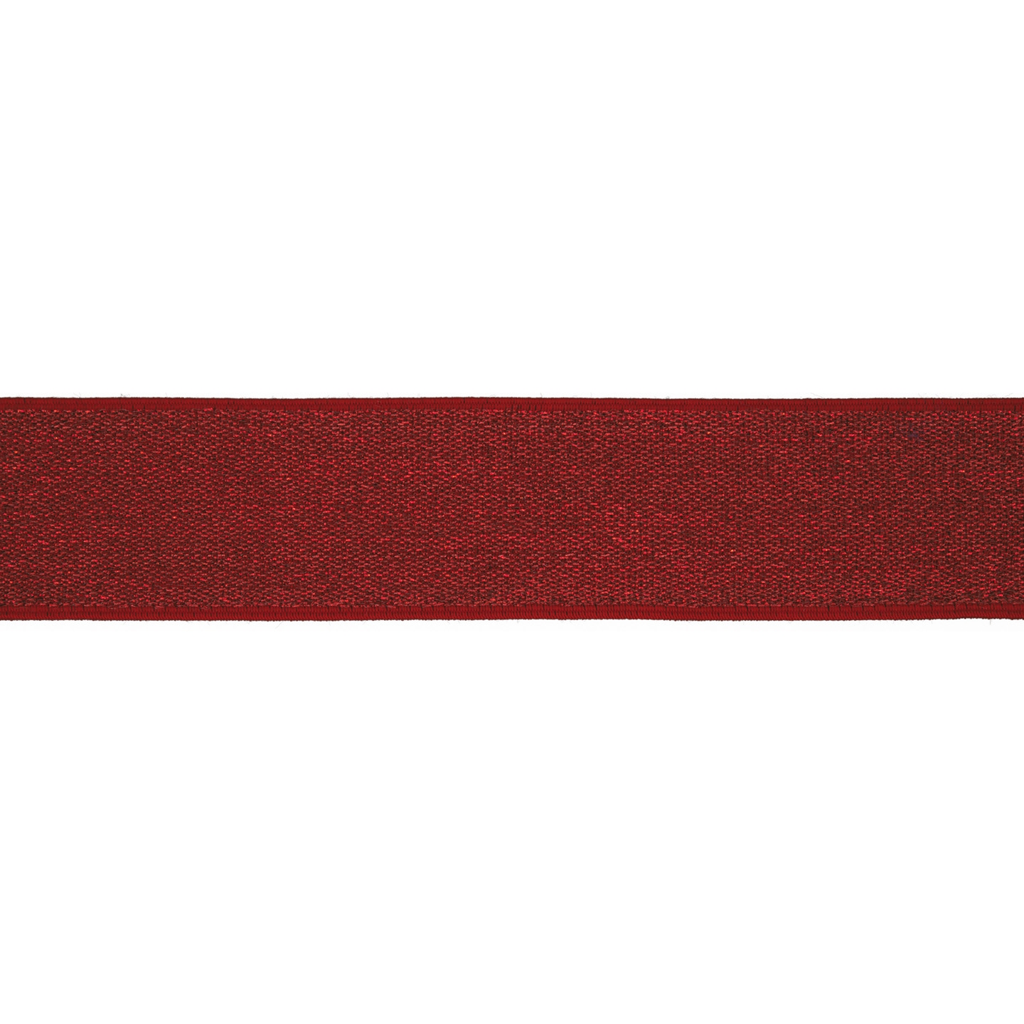Elastique Rouge Lurex - 40 mm x 1m