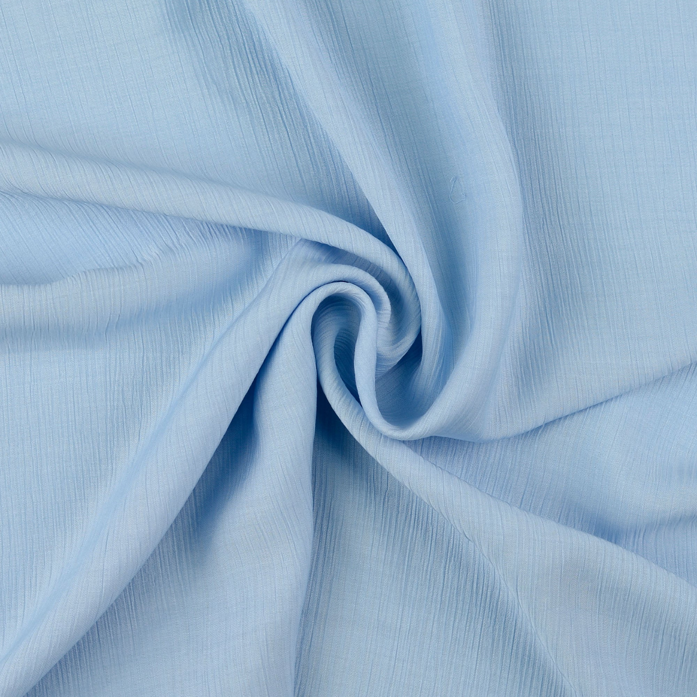 Viscose froissée bleu ciel