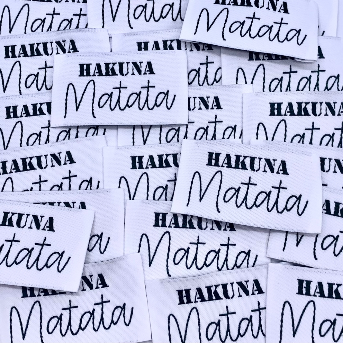 Étiquette Tissée à Coudre "Hakuna Matata"