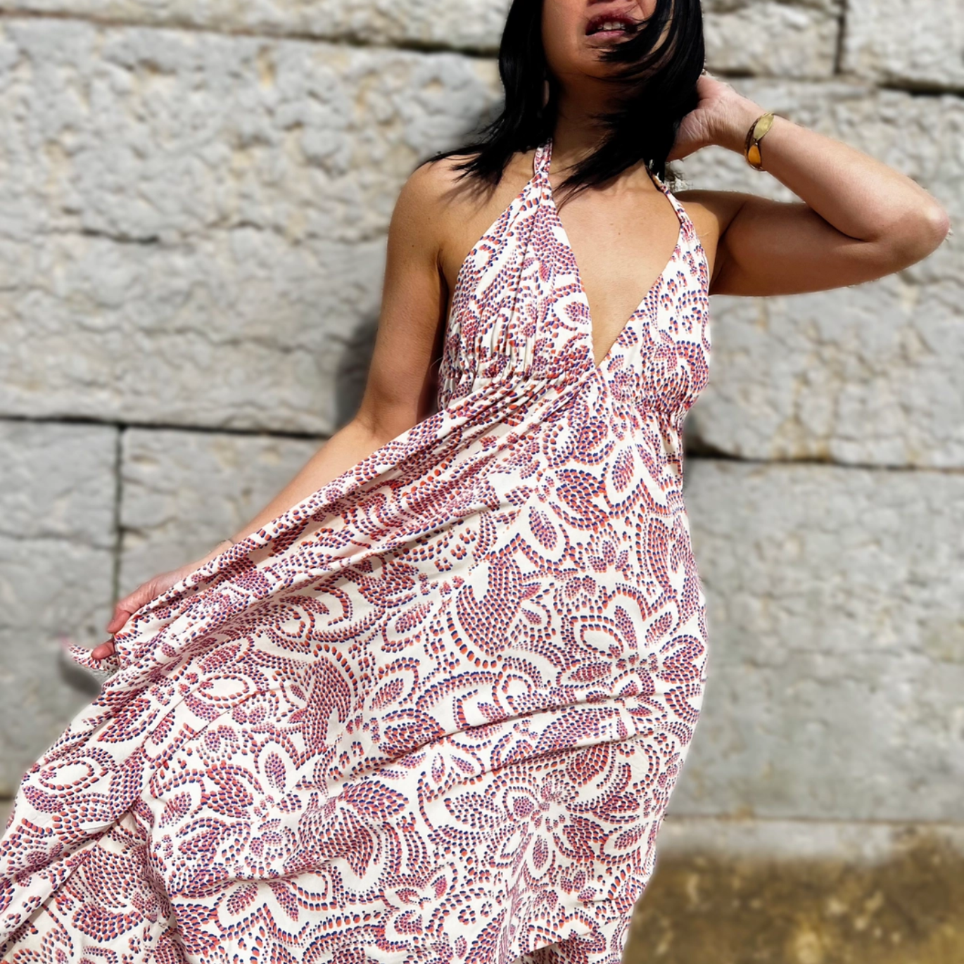 Tissu popeline de viscose "Eolia" par My Dress Made - Imprimé en France